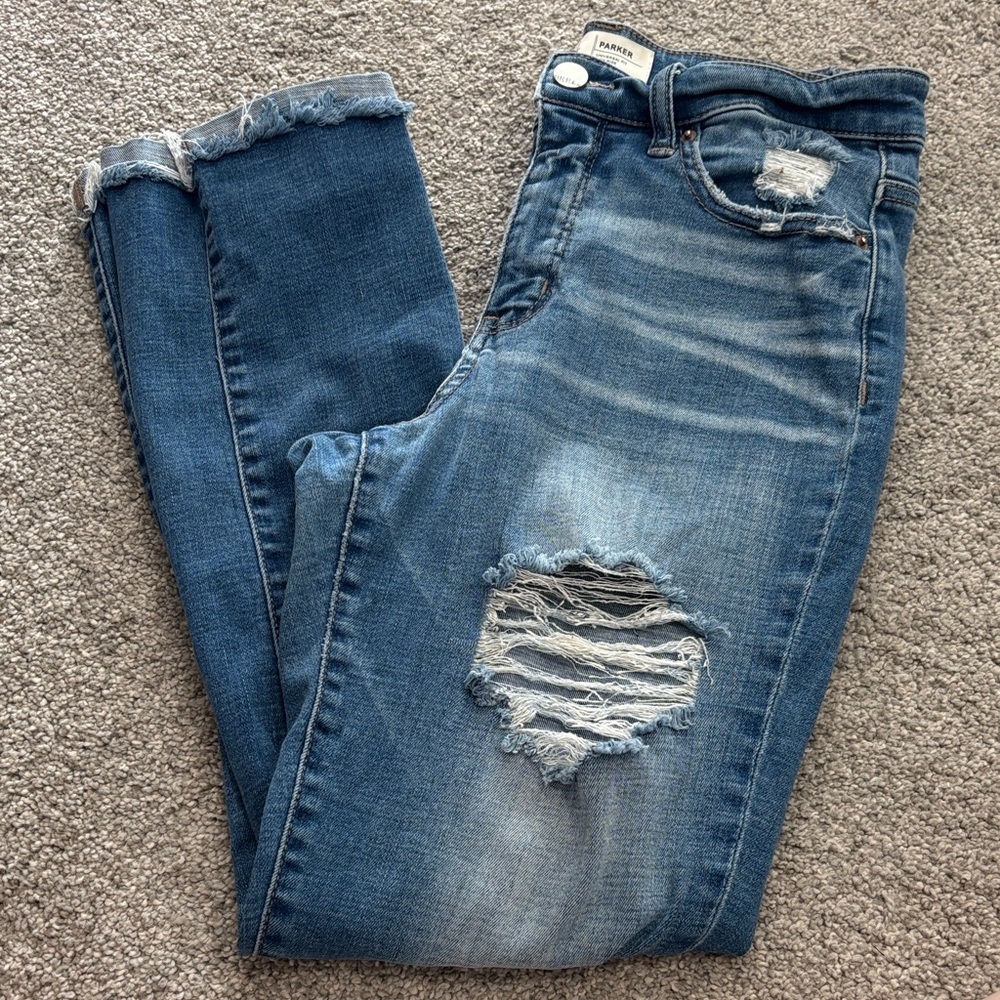 BKE Parker High Rise Distressed Skinny Jeans